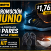 KIT 3 BOTAS DIÉLECTRICAS ZENITH + GRATIS 3 GAFAS, 3 GUANTES