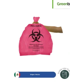 Alternative view of BOLSA RPBI ROJA PAQUETE 100 PIEZAS