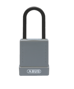 Alternative view of CANDADO DIELÉCTRICO GANCHO PLASTICO ABUS 76PS/40