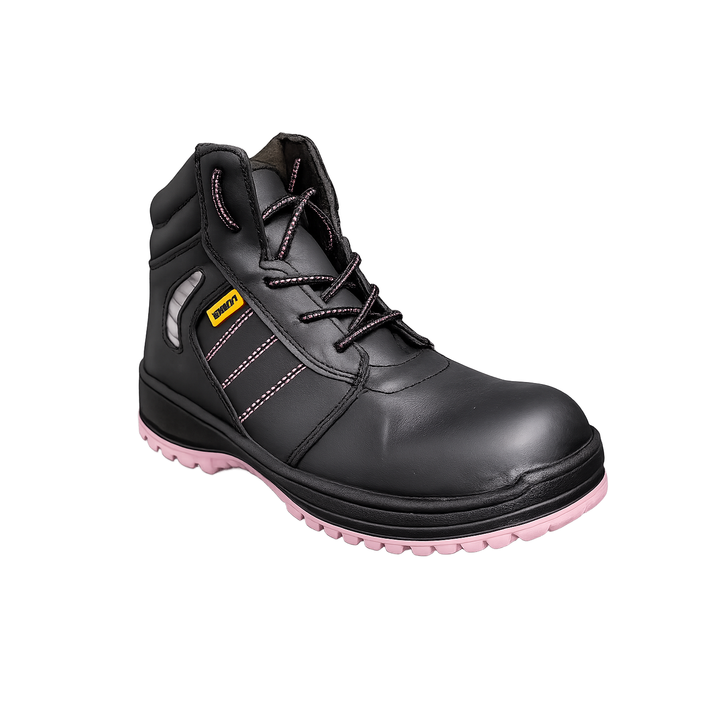 BOTAS DE SEGURIDAD DIELÉCTRICAS ZENITH MOD.STEEL NEGRO/ROSA