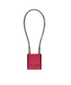 CANDADO DE ALUMINIO GRABABLE CON CABLE FLEXIBLE DE ACERO INOXIDABLE REVESTIDO 72/30CAB ABUS